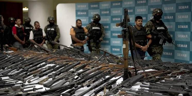 بیشتر سلاح های غیرقانونی خلافکاران مکزیکی از آمریکا وارد می گردد